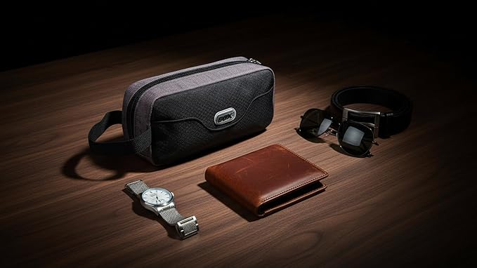 GOX Travel Toiletry Bag Dopp Kit Case for Men Multifunction Packing Organizer Pouch(Black) - Image 3