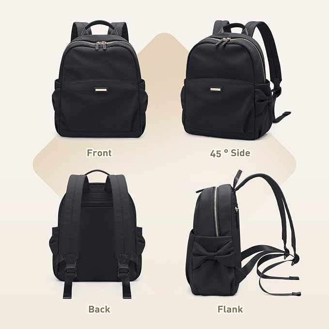 Mini Backpack for Women Small Backpack Purse Cute Stylish Lightweight Daypack for College Work Travel Party,12.9Inch,Classic Black - Image 7