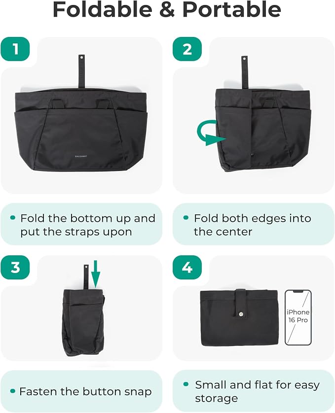 BAGSMART Reusable Grocery Bags, Large Beach Bag, Foldable Tote for Shopping Moving Holiday Travel Packing - Image 5