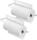 Paper Towel Holder Magnetic, Magnetic Paper Towel Holder for Fridge, Toilet Paper Roll Holder Magnet Towel Rack Wall Mount Shelf Bar for Towels Rolls Bathroom RV Dorm Kitchen Wall Decor, White 2 Pack by SeropyDirect