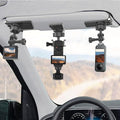 Pocket 3 Car Mount, 360° Adjustable Car Sun Visor Mount Compatible with Insta360 X5 X4 X3, GoPro Hero 13 12 11 10 9 8 7 6 5 Black, DJI Osmo Pocket 3 Action 5 pro/4/3, AKASO and More Action Cameras by Unknown