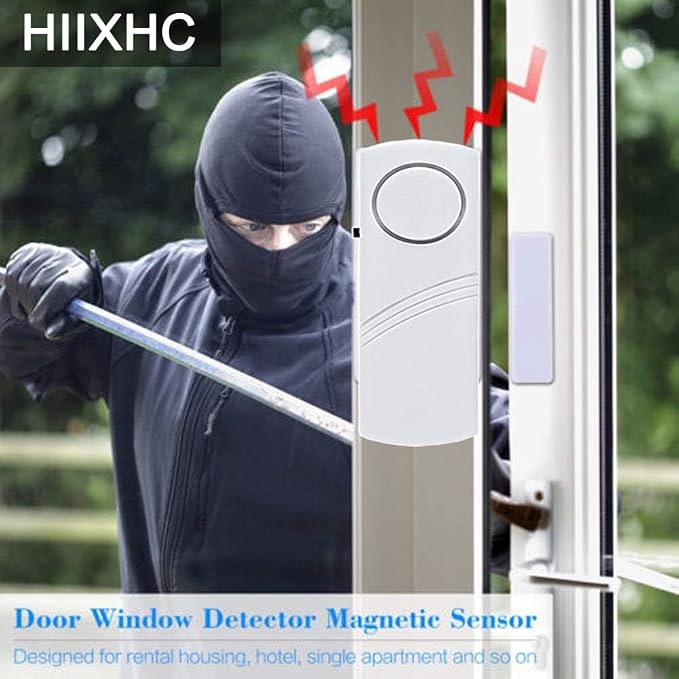Personal Security Window & Door Alarm Bell | Wireless Sensor Door Window Burglar Alarm | Pack of 10 | Wireless Sensor Door Window Burglar Alarm | Pack of 10 - Image 2