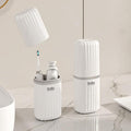 Toothbrush Travel Case & Travel Soap Holder Dish Tray Set of 2, Portable Clear Toothbrush Holders with Cover Leakproof Bar Soap Holder for Traveling School Camping Business Bathroom (1 pc-B-White) by Unknown