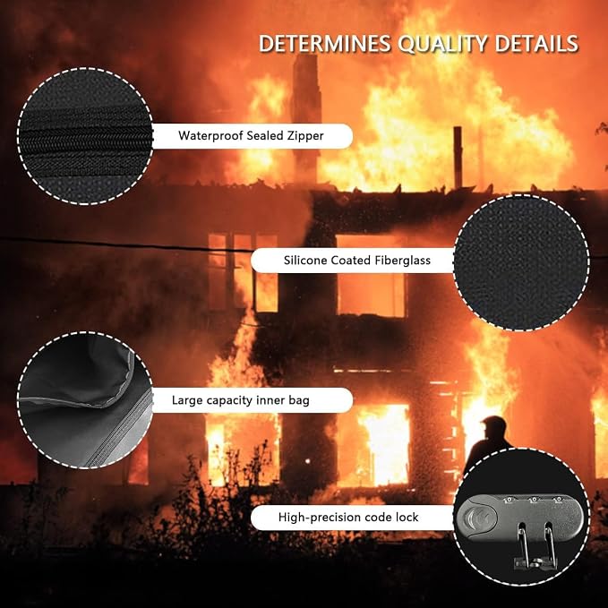 JUGREAT Hanger Diversion Fireproof Safe with Lock, Hidden Storage for Valuables, Secret Under Clothes With Hidden Compartment to Hide Items for Home or Travel - Image 3