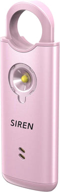Personal Safety Alarm by Silent Beacon – 135dB Siren, Flashing Light, Pull & Vibration Activation, USB-C Rechargeable Keychain (Pink) by SilentBeacon