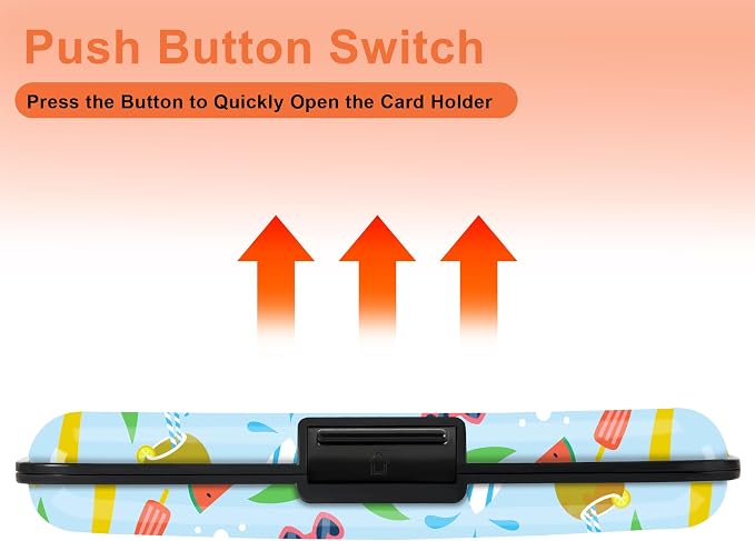 Mayski Credit Card Holder for Women RFID Blocking Wallet, Coconut Breeze | Card Wallets for Women Small Mini Business Metal Accordion Aluminum Alloy Hard Case for Men - Image 6