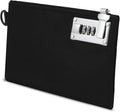 KeeKit Money Bag with Lock, 5 x 8 Inches Lockable Money Bag, Locking Accessories Pouch for Cash, Jewelry, Passports, Medicine, Credit Cards - ‎Black by KeeKit