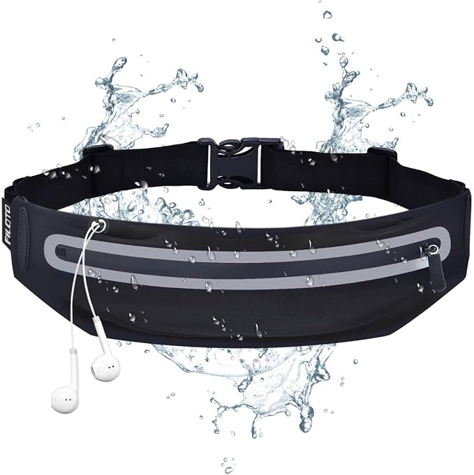 Running Belt Fanny Pack, Running Waist Pack for Women & Men USA Patented Hands-Free Reflective Runner Pouch Belt Fitness Workout Bag No-Bounce Adjustable Sport Travel Fanny Pack Cell - Image 8