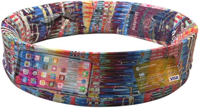 BANDI Pocketed Wraps – Running Waist Belt with Pockets for Phone, Money, Keys & Medical Devices | Secure, No-Bounce Travel & Fitness Belt, for Women and Men, USA Company - Image 2