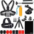 13-in-1 Accessories for Gopro, Action Camera Accessory Kit Compatible with GoPro Hero 13 12 11 10 9 8 Max 7 6 5 4 Black SJ4000 and Other Sports Cameras by TANSUO