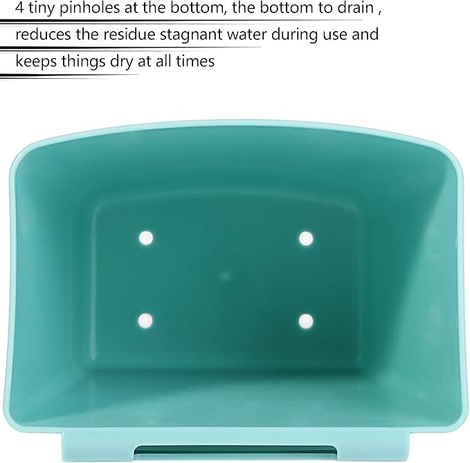 6 Pack Hanging Cup Holders for Rolling Carts, Teal, 2.4in x 3.5in x 4.5in - Image 4