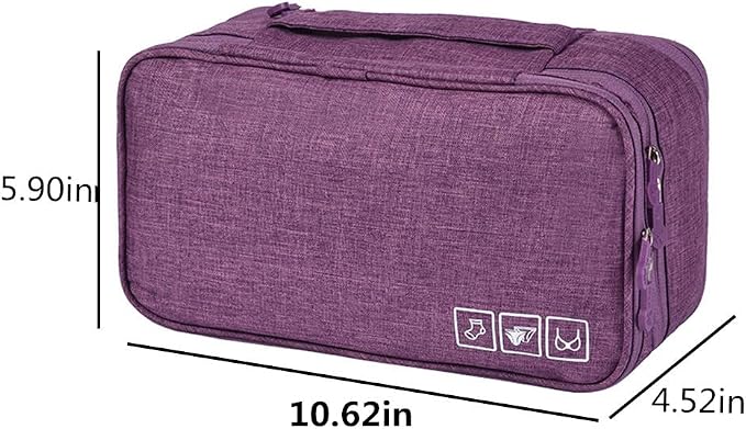 Portable Underwear Bra Storage Bag Waterproof Travel Organizers Multi-Layer Toiletry Packing Cube - Image 2