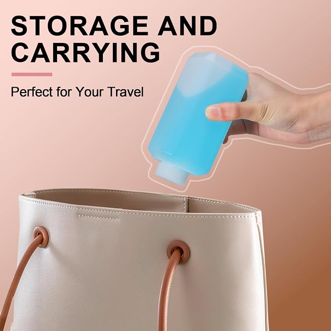 1oz/30ml Leak Proof Plastic Bottles with Caps for Liquids Sample, Reusable Small Bottles Containers for Travel, Camping and Hiking (Translucent, 10 Pcs) - Image 6
