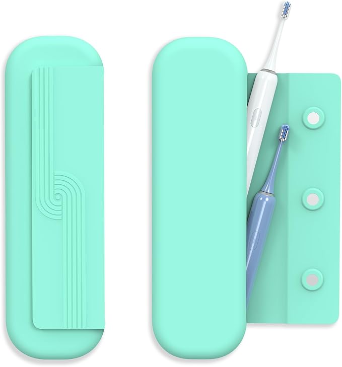 Silicone Toothbrush Travel Case, Upgrade Large Toothbrush Cover for Travel | Electric & Manual Toothbrush Travel Cover for Men and Women, Portable Toothbrush Holder for Trave, Gym, Business Trip, School by GetEverybodySatisfied