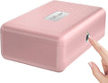 Biometric Fingerprint Storage Box, Portable Jewelry Cash Safe Storage Box, Rechargeable Lock Box for Car Home Office Travel (Pink) by AICase