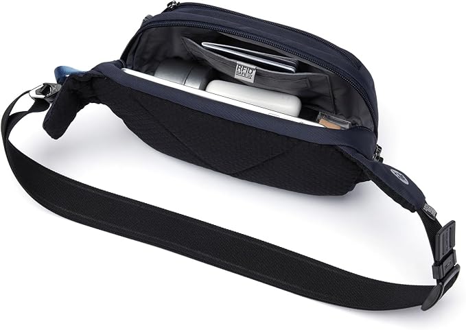 Pacsafe Vibe 100 4 Liter Anti Theft Fanny Pack-Fits 7 inch Tablet Waist - Image 7