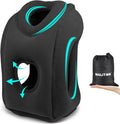 Maliton Inflatable Travel Pillow for Airplane (Black) | Comfortable Sleeping to Relieve Neck Shoulder Pain, Support Head for Long Flights, Used for Airplanes, Cars, Trains, Office by Maliton
