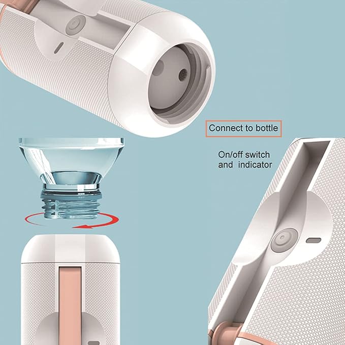Portable Bidet for Travel, 500ml Travel Bidet, Bidet Sprayer with Peri Bottle for Women/Man, Handheld, Rechargeable Electric Bidet High Pressure, Douche Bottle for Postpartum, Hemorrhoid (White) - Image 4
