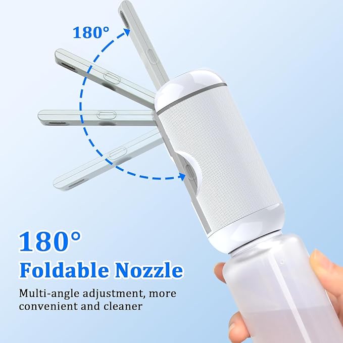 Portable Bidet for Travel, Rechargeable Waterproof Sprayer,White | Portable Rechargeable Waterproof Bidet Sprayer for Travel, High Pressure Handheld Bidet for Personal Hygiene Cleaning - Image 5