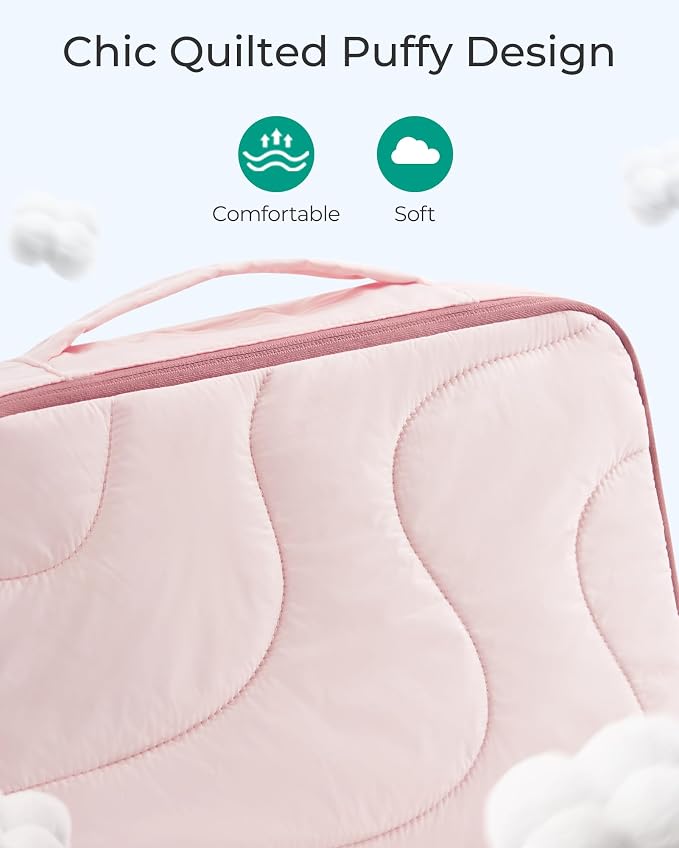 BAGSMART Wet Dry Bags 5 Pack, Travel Bags Reusable for Swimsuits, Baby Cloth Diapers, Beach, Pool, Ultra-Light Travel Packing Cubes for Women, Light Blue - Image 3