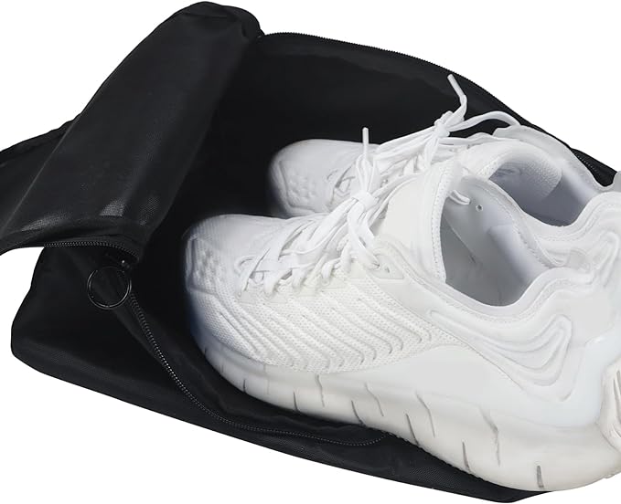 Gloppie Shoe Bags Travel Pouch (2 Pack) - Large Shoes Storage Bag Organizer, Black - Perfect for Men, Women, Business Trips & Gym - Image 5