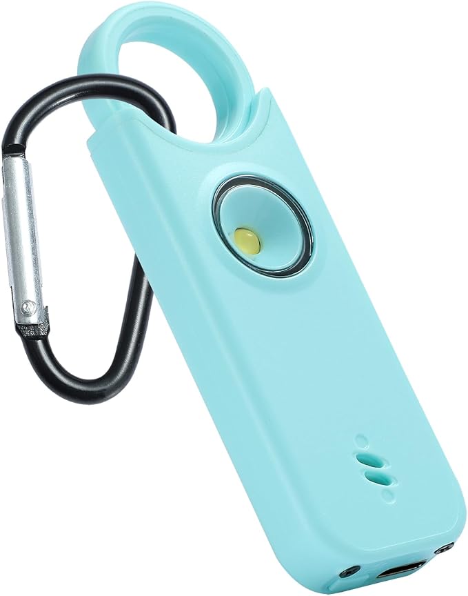 TIPSEAN Personal Safety Alarm - 135dB Ultra Loud Siren with LED Strobe Light, USB-C Rechargeable, Compact Keychain Alarm for Women/Men, Emergency Flashlight & Vibration Alert(Blue) by Unknown
