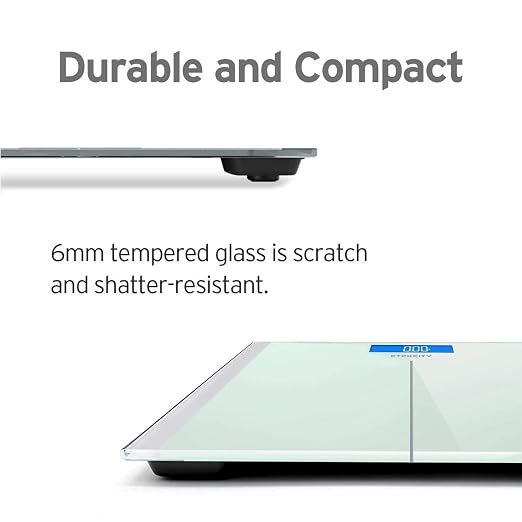 Etekcity Digital Electric Bathroom Scale for Body Weight, 400 lbs, White | Large 6mm Tempered Glass Platform, Clear LCD Display, Batteries Included, Safe Electronic Weighing for Daily Home Use - Image 5