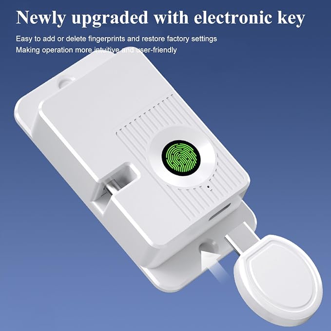 Fingerprint Child Proof Door Lock 2Pcs, Refrigerator Lock with Fingerprint & Door Locks for Kids safety, for Door Lock, Fridge Lock, Cabinet Locks and Window Locks,Strong Adhesive No Drilling - Image 6