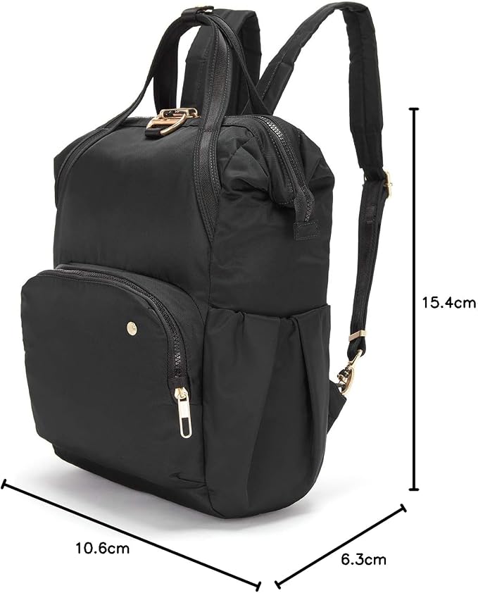 PacSafe Women's Citysafe CX 17L Anti Theft Backpack-Fits 16 inch Laptop, Black, One Size - Image 8