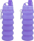 Collapsible Water Bottles Travel water bottle Sports Portable Sport Water Bottle Reusable Water Bottles comes with mountaineering Buckle 500ml silicone Water-proof camping water bottle by YCTMALL