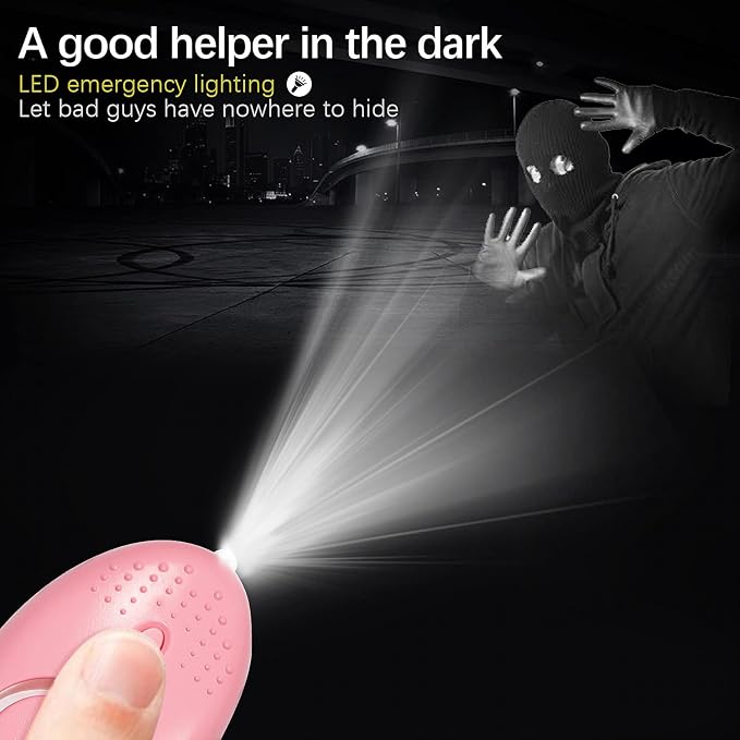Emergency Personal Alarm, 3 Pack 140DB Person Siren with LED Lights, Personal Panic Alarm for Men, Women, Children, Elderly Emergency Security, Self Defense Electronic Device - Image 5