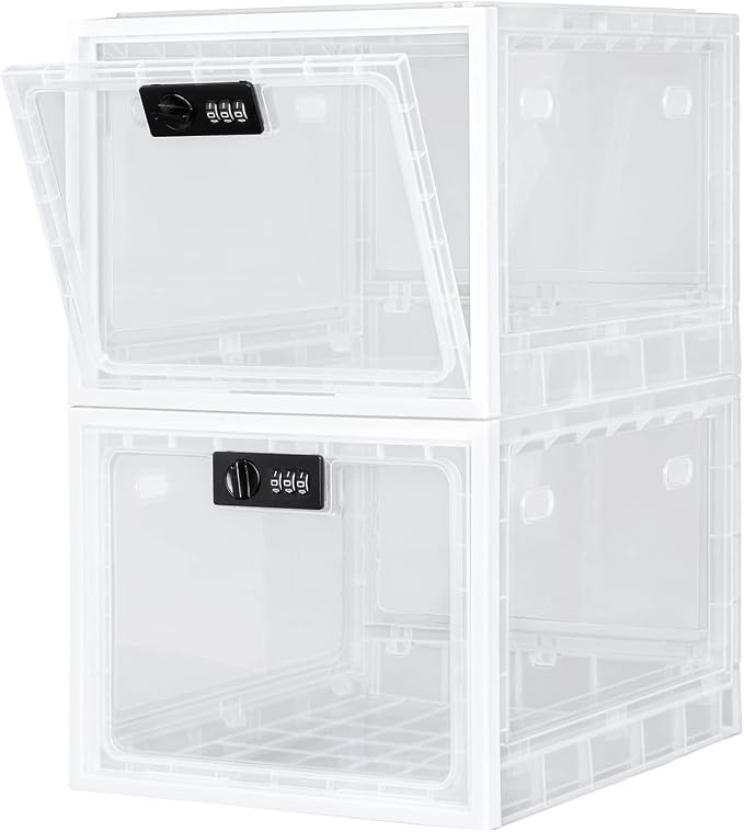 Lalifebuss Medicine Lock Box, Medication Lockable Container for Refrigerator Food Safe Locking Box Tablet Phone Locked Box for Kitchen Home School and Office Safety - Image 6