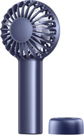 SWEETFULL Mini Portable Fan - Small Handheld Fan, 3 Speeds Personal Hand Gifts for Travel Essentials, Lash, Makeup, Eyelash, Kids, Girls, Women - USB, Cute Design Blue by SWEETFULL