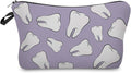 Livel lhood Tooth Dental Cute Small Makeup Bag | Printed Padded Cosmetic Organizer Zipper Pouch, Tooth Dental Gift for Women Friends by Livel+lhood