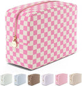 Makeup Bag for Women, Travel Cosmetic Organizer, Waterproof Toiletry Pouch | Large Nylon Cosmetic Bag with Zipper, Water-Resistant Beauty Pouch for Purse, Travel Essentials, Make up Case by Embla