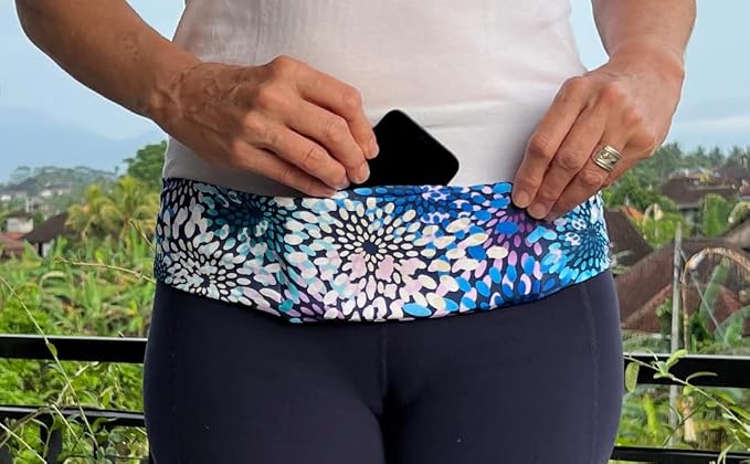 BANDI Running Belt for Women & Men – USA Made No-Bounce Adjustable Waist Pack & Secure Fanny Pack – Fits All Phones, Gels & Essentials – Zipper-Free, Medical Device Friendly - Image 4