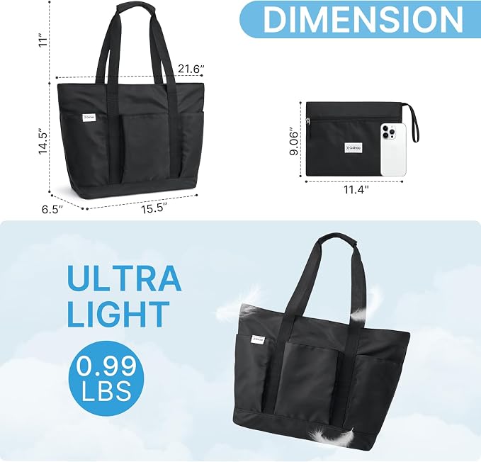 G4Free Beach Bag, Waterproof Beach Tote Pool Bags for Women | Compatible with Cup, Large Capacity Sandproof Foldable for Weekender Travel Swim - Image 3