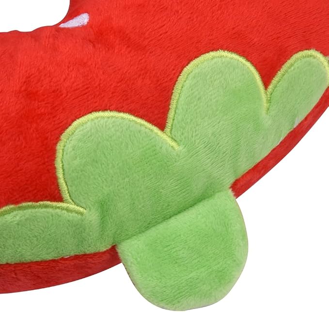 EKDJKK Travel Pillow for Kids, Cute Animal Neck Pillow Support U Shaped Cushion Plush Soft Rest Reading Pillow Sleeping Pillow for Airplane Train Car (Strawberry) - Image 4