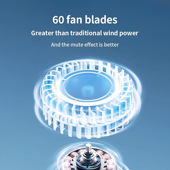 Portable Bladeless Fan, 3 Speed Silent Mini Whirlwind Fan, Hands-Free Wearable with Waist Clip for Office/Travel/Outdoor, USB Rechargeable Personal Cooling (Pink) - Image 7