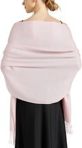 Soft Silky Pashmina Shawl Wraps Solid Colors Scarf for Wedding Evening Dresses by Ronfoxi