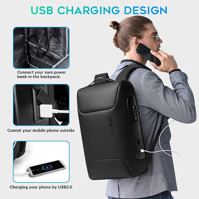 BANGE Tech Laptop Backpack Fits for 15.6 Notebook - Image 5