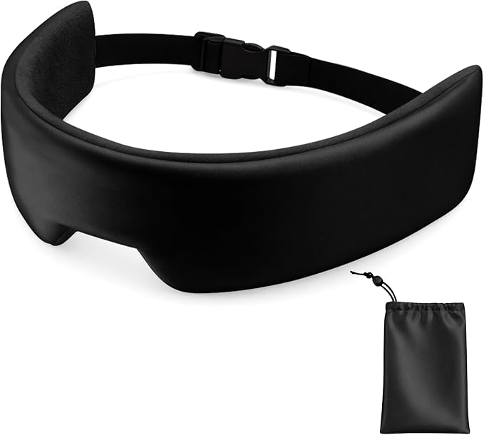 Airplane Eye Mask Head Holder, Double-Sided Sleep Support Soft | Double-Sided Design, Travel Pouch Included, For Airplane & Car And Office Chair,Sleep Holder,Airplane Head Strap For Sleeping by SPRINGSEAON