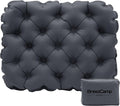 Inflatable Seat Cushion, Lightweight Stadium Seat Pad, Travel Air seat Cushion Anti-Slip for Airplane, Long Flights, Hiking, Climbing, Home and Camping, Compact Air Cushion,Black by Unknown