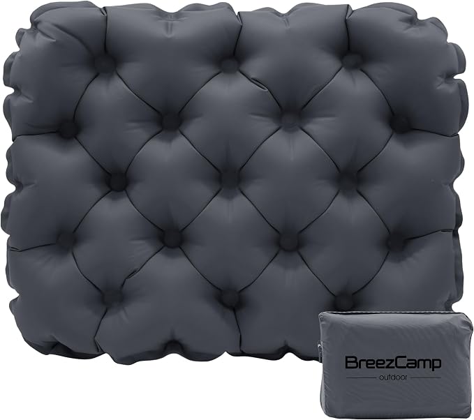 Inflatable Seat Cushion, Lightweight Stadium Seat Pad, Travel Air seat Cushion Anti-Slip for Airplane, Long Flights, Hiking, Climbing, Home and Camping, Compact Air Cushion,Black by Unknown