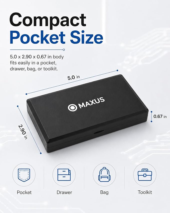 Digital Pocket Gram Scale 500g x 0.01g High Precision with Tray | Weighs Small Food, Jewelry, Ounces, Grains, LCD Display, Tare Function - Image 5