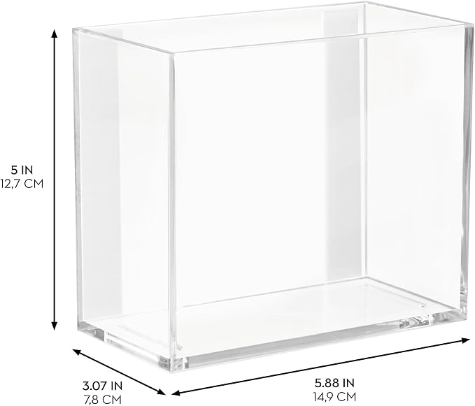 iDesign Adhesive Organizer Bin – Affixx Collection - Clear - Image 2