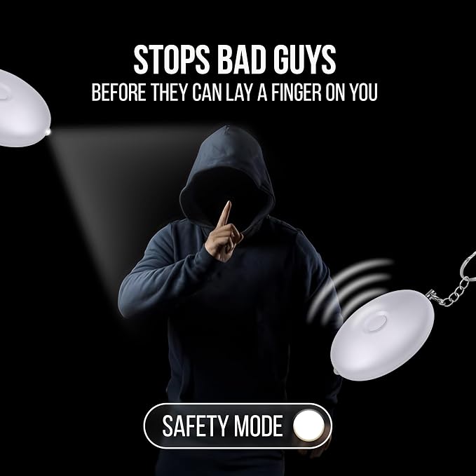 Personal Alarm Keychain, 125dB Safety Siren for Women - Image 7