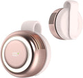 Portable Rechargeable Clip-On Fan with LED Light, 5-Speed Mini Bladeless Fan for Camping, Travel, Hiking, Hands-Free Personal Fan for Outdoor & Office, Summer Travel Gift (Pink) by SULVGO