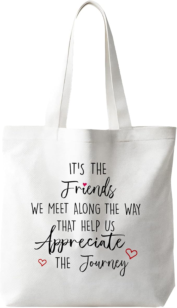 JINYO Preppy Canvas Tote Bag, Inspirational Tote Bags for Women by JinYo