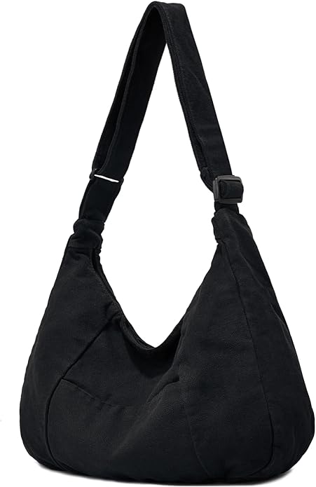 Canvas Hobo Crossbody Tote Bag for Women and Men Messenger Bags | Canvas Tote Bag With Zipper,Canvas Crossbody Bag,Canvas Hobo Bag,Shoulder Bag for Women,Travel Work College Purse Handbag by Unknown